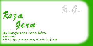 roza gern business card