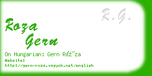 roza gern business card